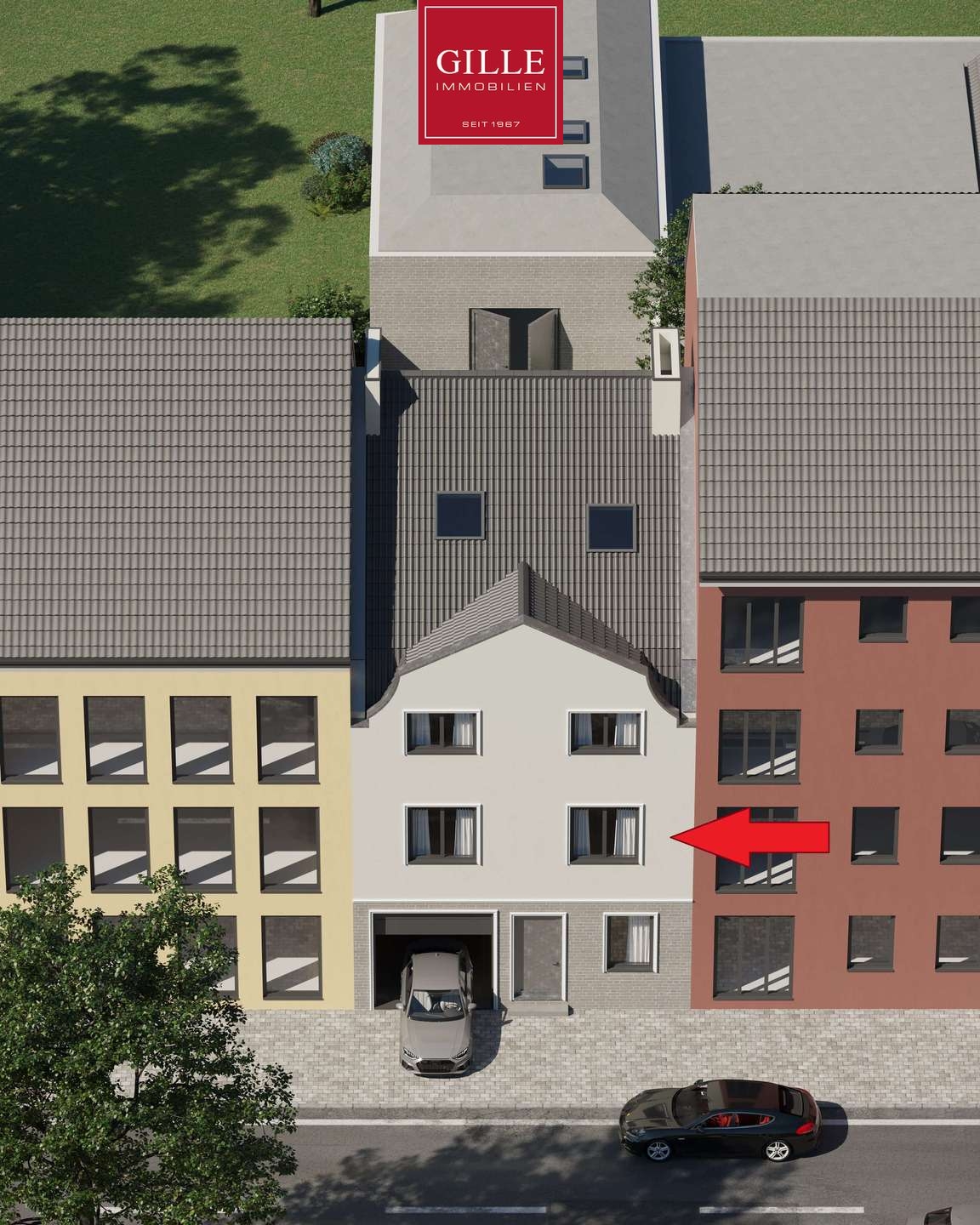 -Erstbezug nach Sanierung- charmante 3 Zimmer-Eigentumswohnung mit Balkon und Garage in 3 Fam.-Haus